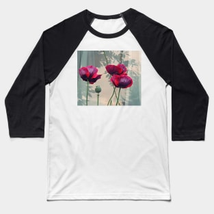 Outdoor Still Life With Poppies Baseball T-Shirt